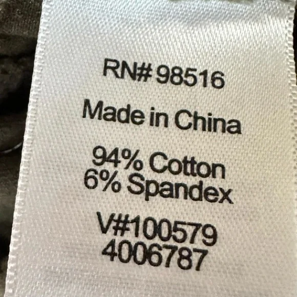 Coldwater Creek Natural Fit Capri Front Seam Stretch Waist Army Green. Sz 12 - Picture 8 of 8